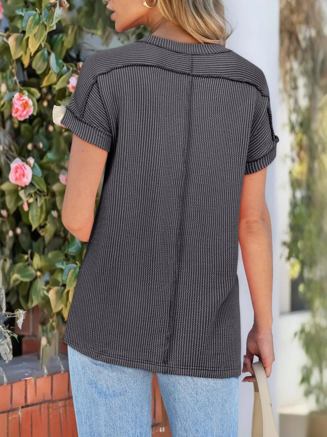 Round Neck Short Sleeve T-Shirt - Jatanele