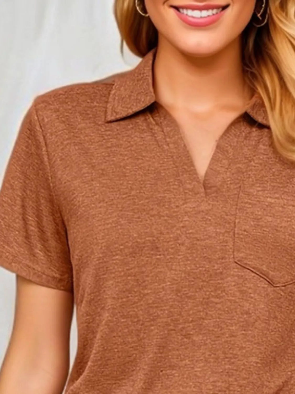 Johnny Collar Short Sleeve Top - Jatanele