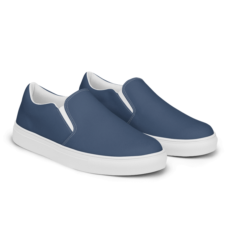Men’s Blue slip-on canvas shoes