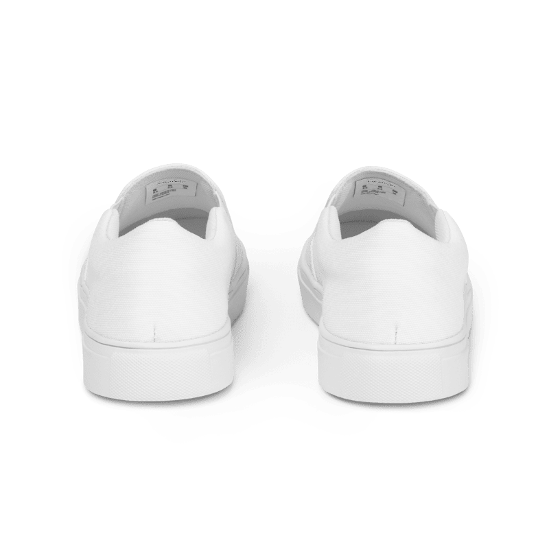 Men’s White slip-on canvas shoes