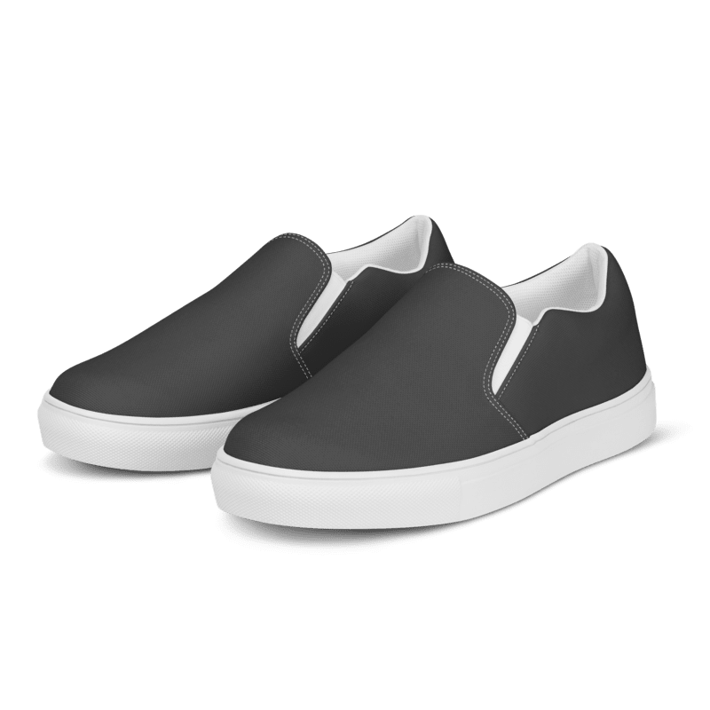 Men’s Dark Grey slip-on canvas shoes