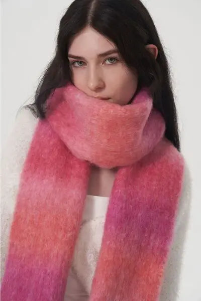Cozy Ombre Fringe Scarf - Jatanele