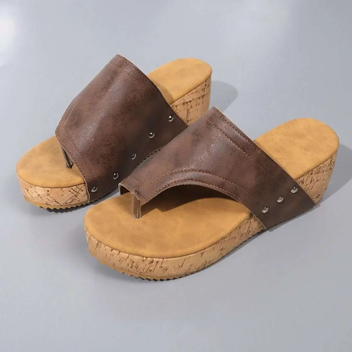 Serena PU Leather Wedges - Jatanele