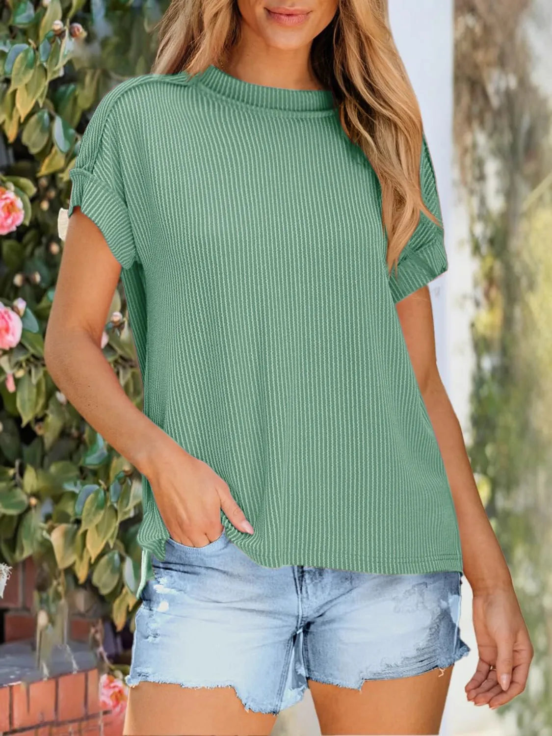 Round Neck Short Sleeve T-Shirt - Jatanele