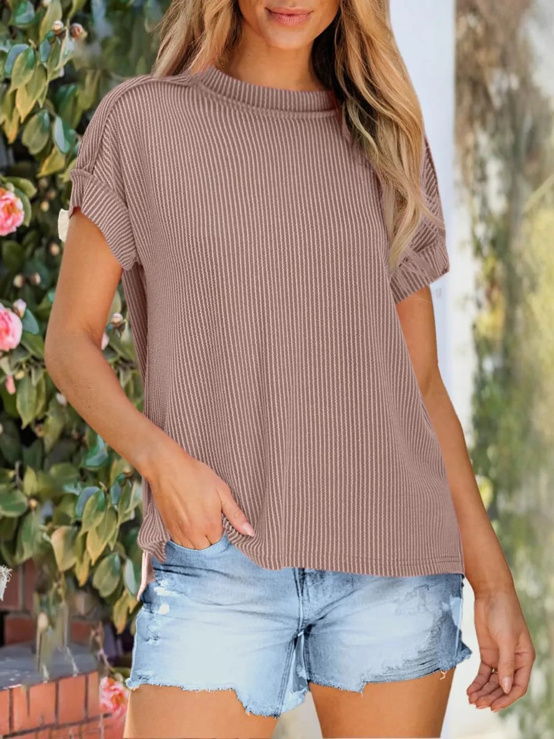 Round Neck Short Sleeve T-Shirt - Jatanele