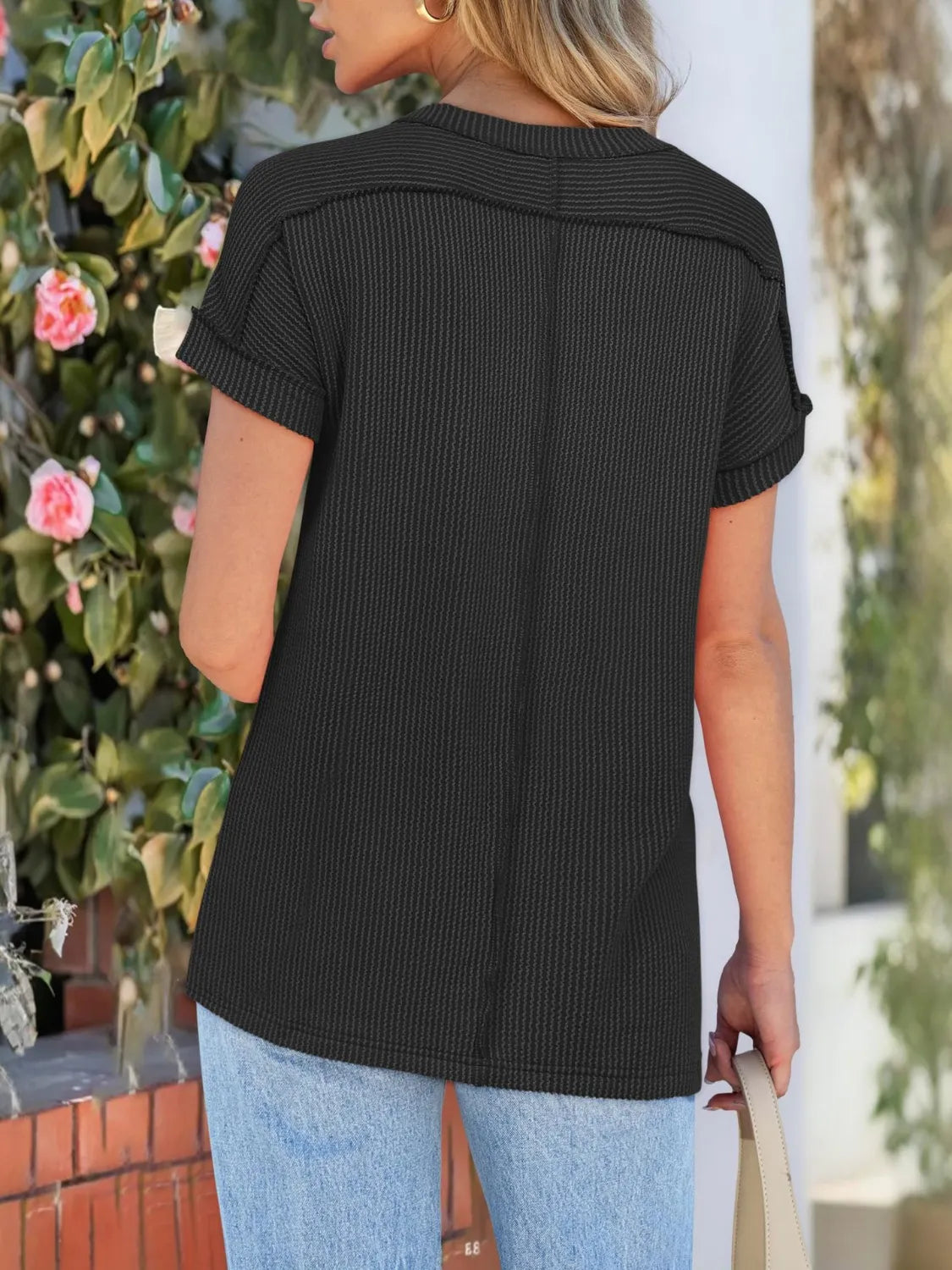 Round Neck Short Sleeve T-Shirt - Jatanele