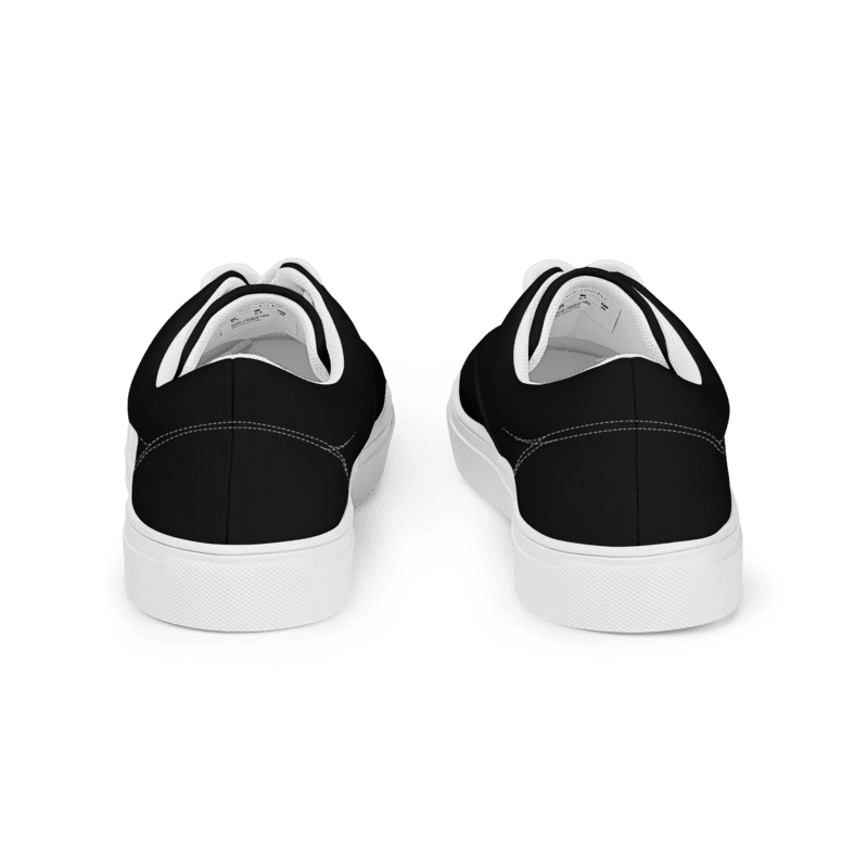 Men’s Black lace-up canvas shoes