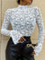 Mock Neck Long Sleeve Lace Top - Jatanele