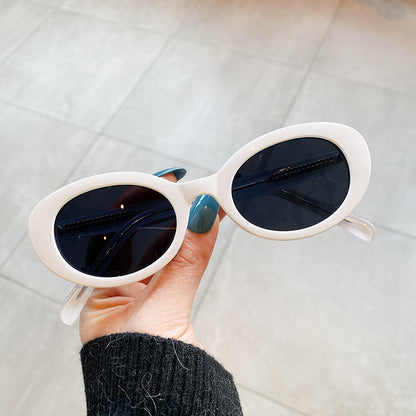 Small Frame Sunglasses Women Oval Frame - Jatanele