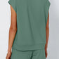Round Neck Cap Sleeve Top and Shorts Set - Jatanele