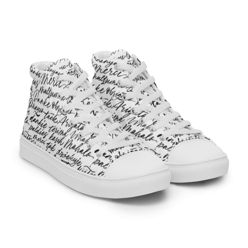 Men’s Signature high top canvas shoes
