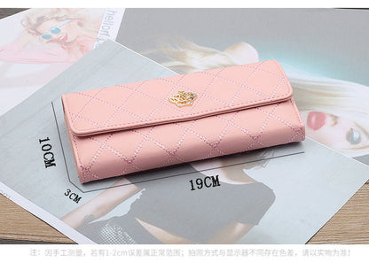 Chic Tri-Fold Women's Wallet – Timeless Elegance in Bold Colors - Jatanele