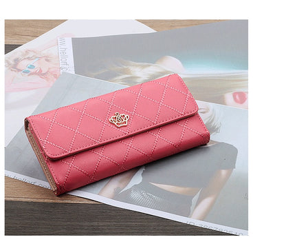 Chic Tri-Fold Women's Wallet – Timeless Elegance in Bold Colors - Jatanele