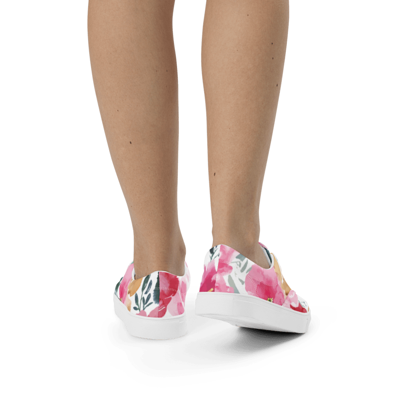 Bloom lace-up canvas shoes