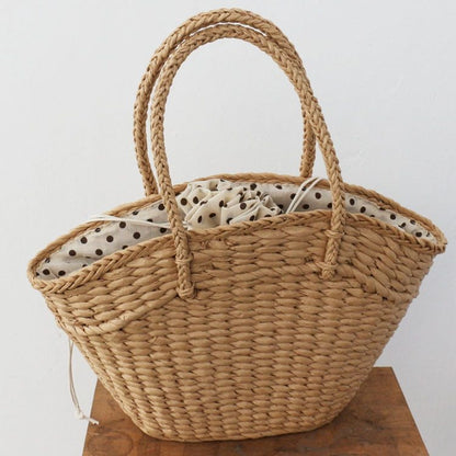 Fashion Rattan Wicker Handbag – Elegant & Natural Style - Jatanele