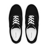 Women’s Black lace-up canvas shoes