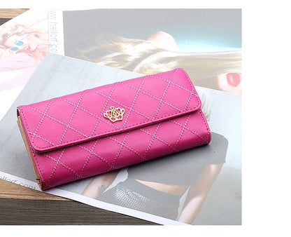 Chic Tri-Fold Women's Wallet – Timeless Elegance in Bold Colors - Jatanele