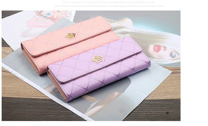 Chic Tri-Fold Women's Wallet – Timeless Elegance in Bold Colors - Jatanele