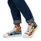 Men’s Multicolor high top canvas shoes