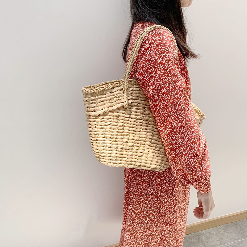 Fashion Rattan Wicker Handbag – Elegant & Natural Style - Jatanele