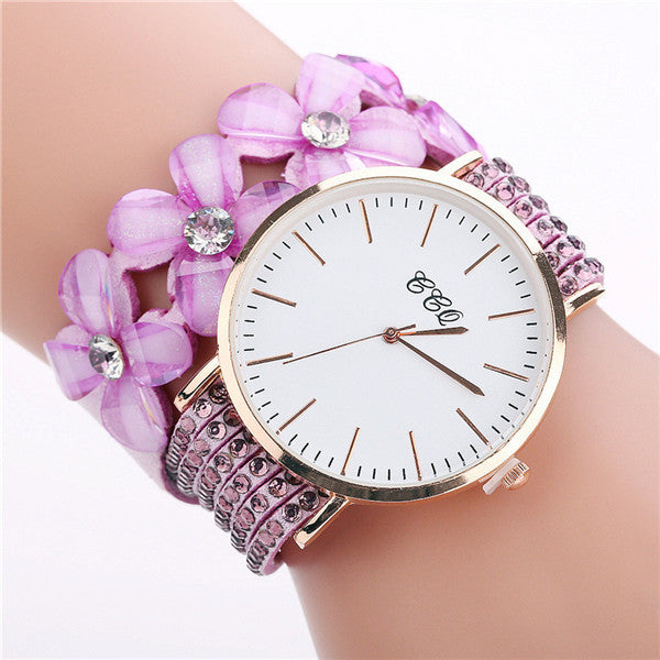 Elegant Velvet Drill Band Quartz Watch for Women - Jatanele