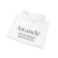 Hoodie — Jatanele “Bigger Dreams, Bolder Moves” Minimal Inspirational Pullover