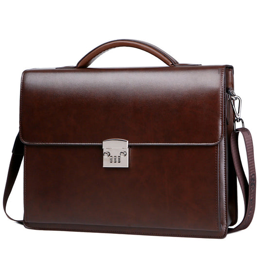 Men's Handbag Business Briefcase - Black and Brown Variants - Jatanele