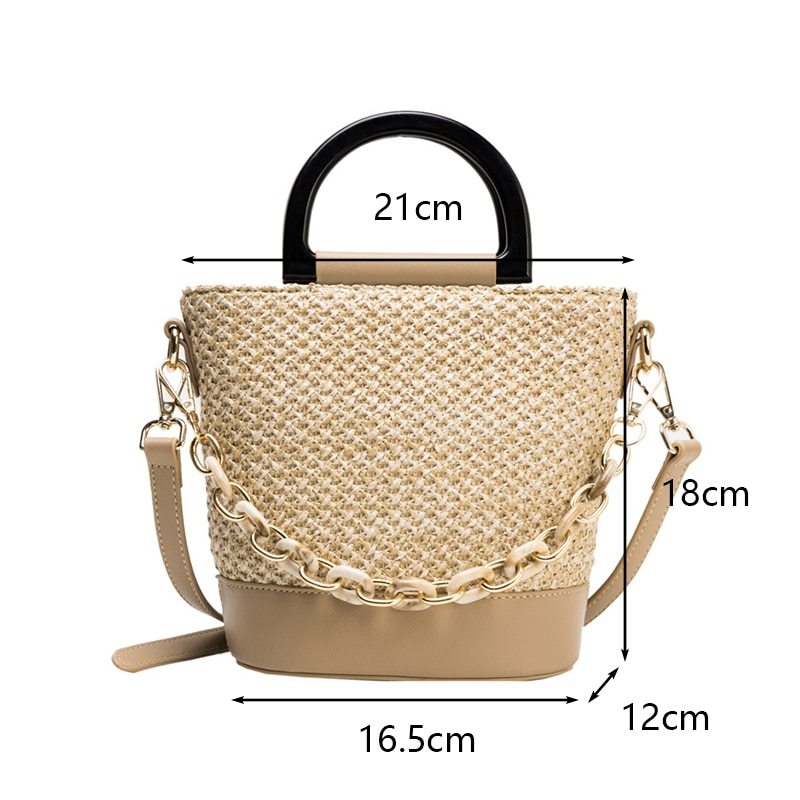 Women's Small Straw Bag Handbags Crossbody Bag - Jatanele