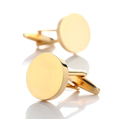 High-quality French Round Shirt Cufflinks - Jatanele