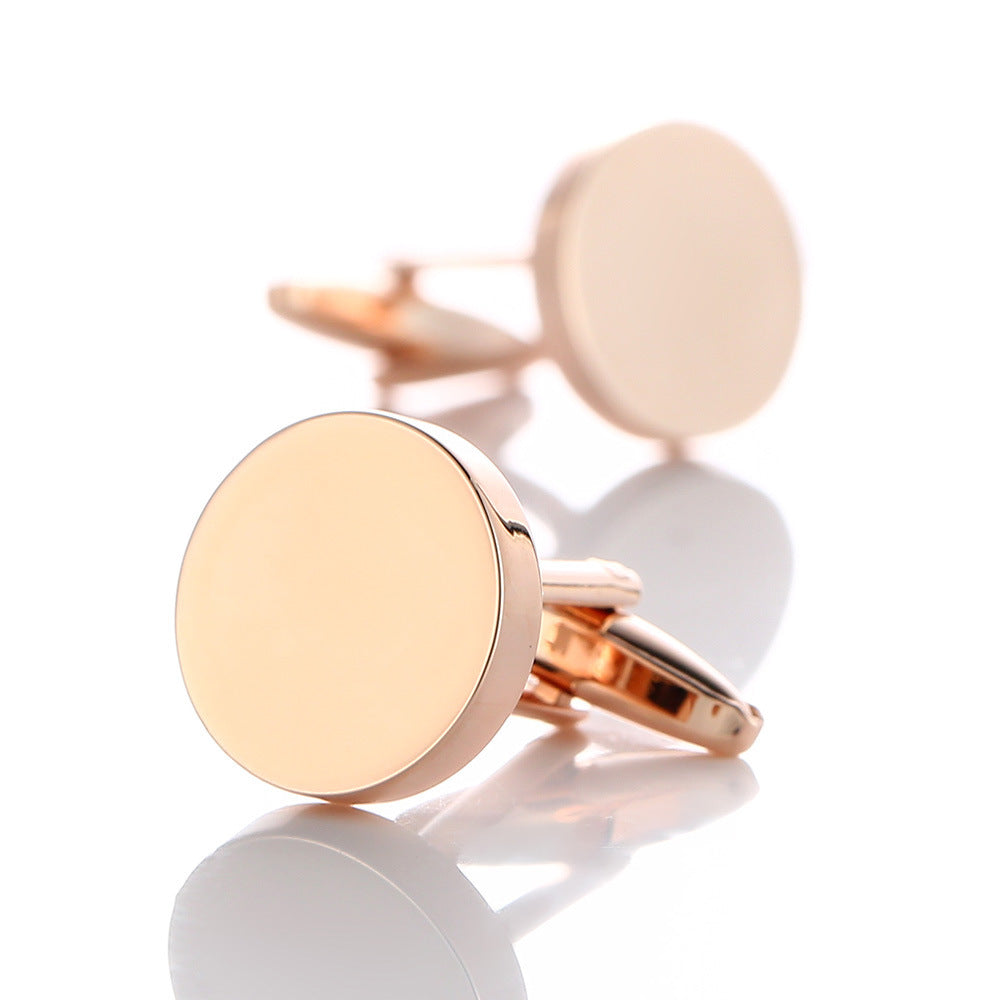 High-quality French Round Shirt Cufflinks - Jatanele