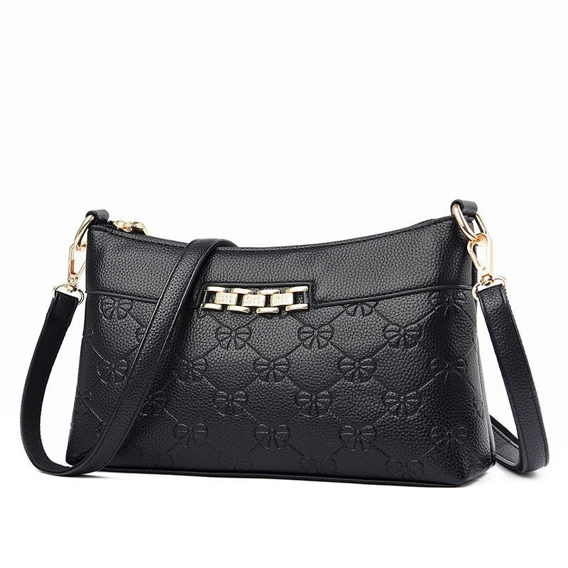 Cross-Border Fashion Handbags New Middle-Aged Mother Messenger Small Square Bag Handbag Single Shoulder Bag Lady Handbag - Jatanele