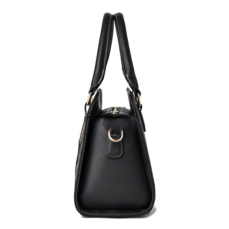 Fashion Color Matching Ladies Handbags European and American Atmosphere Large Capacity - Jatanele