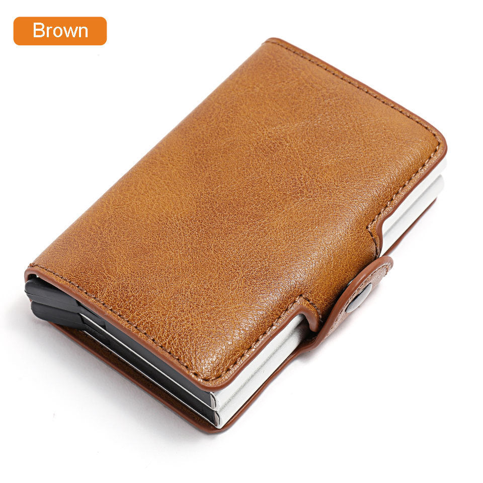 RFID-Blocking Crazy Horse Leather Wallet – Compact & Secure - Jatanele