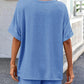 Round Neck Short Sleeve Top and Shorts Set - Jatanele