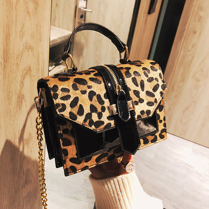 Stylish Leopard Print Shoulder Crossbody Bag – Chic & Versatile - Jatanele