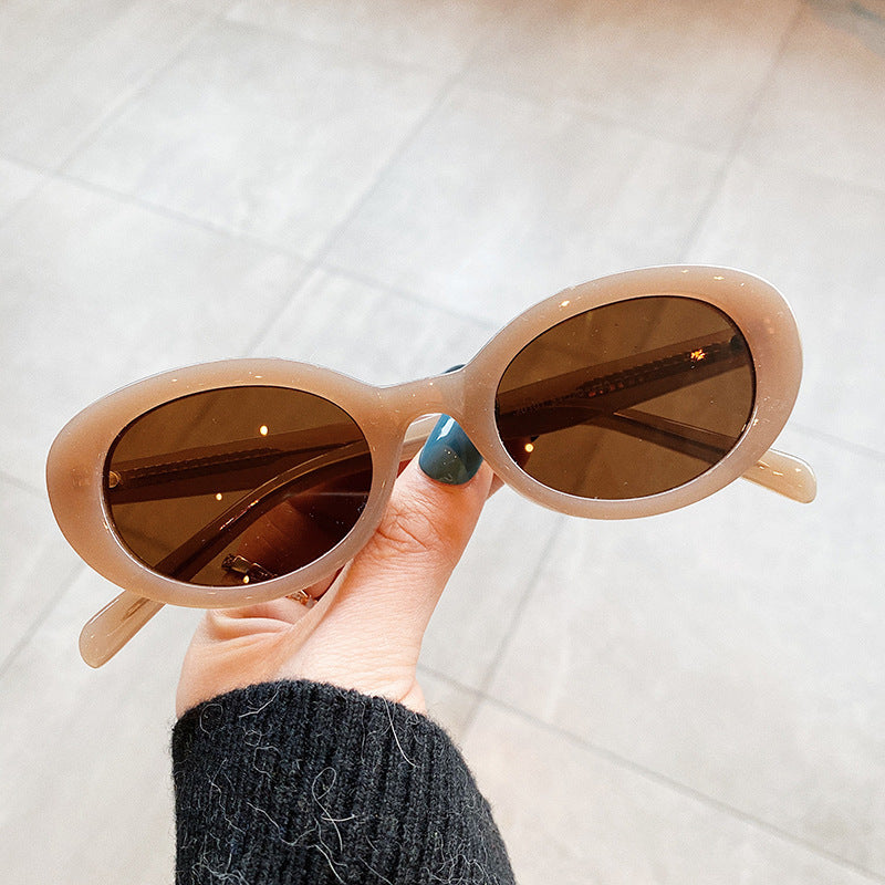 Small Frame Sunglasses Women Oval Frame - Jatanele