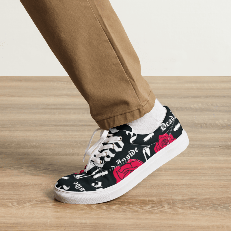 Men’s Graphic lace-up canvas shoes