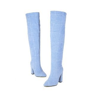 Plus-Size Sexy Pointed Toe Thermal Towel Boots - Jatanele