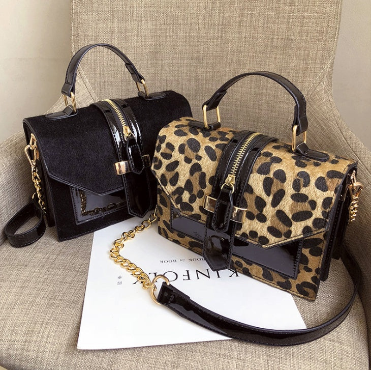 Stylish Leopard Print Shoulder Crossbody Bag – Chic & Versatile - Jatanele