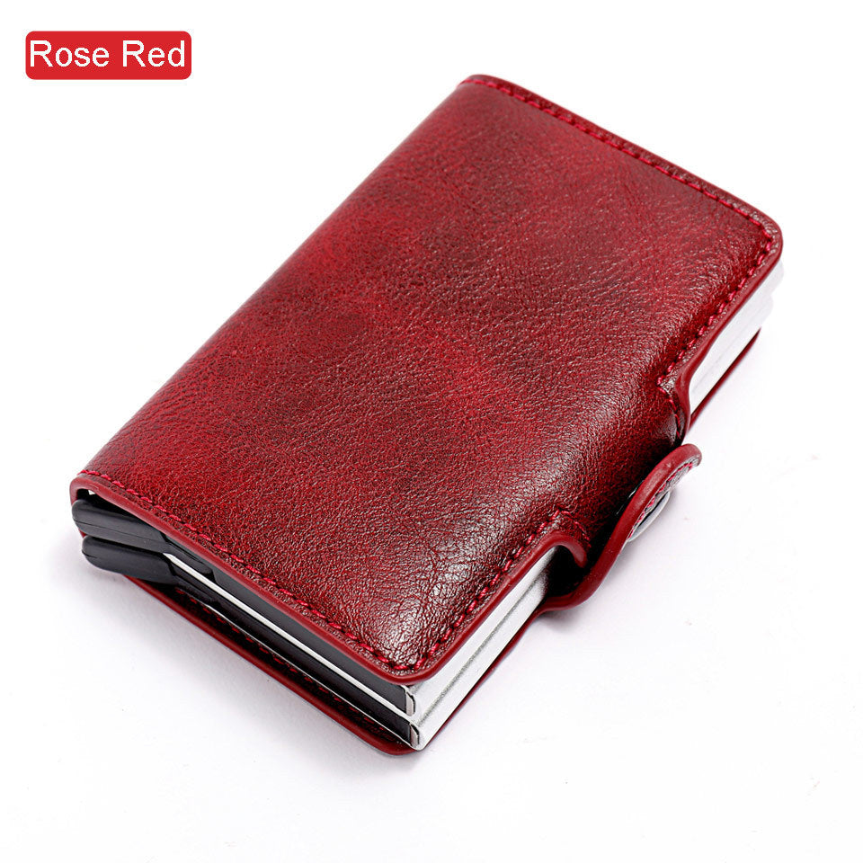 RFID-Blocking Crazy Horse Leather Wallet – Compact & Secure - Jatanele