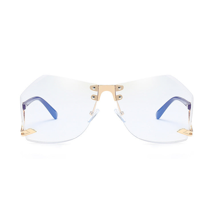 Irregular Rimless Sunglasses Women - Jatanele