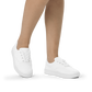 Women’s White lace-up canvas shoes