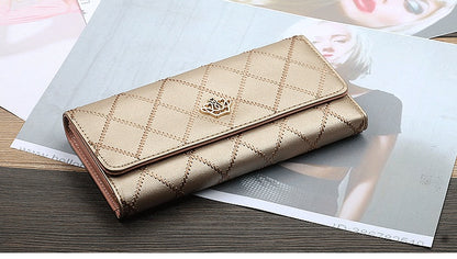 Chic Tri-Fold Women's Wallet – Timeless Elegance in Bold Colors - Jatanele