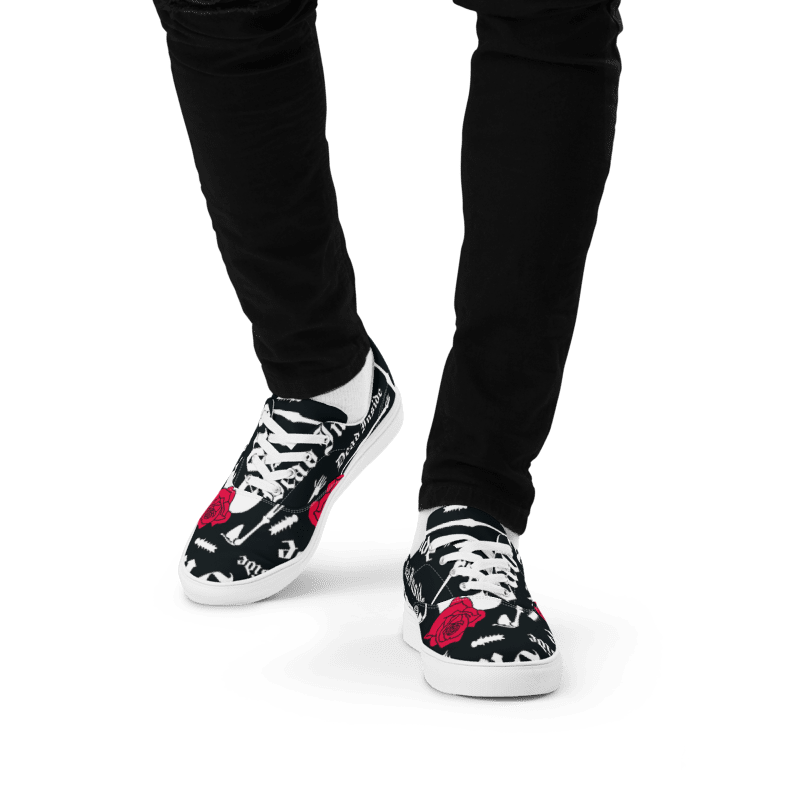 Men’s Graphic lace-up canvas shoes