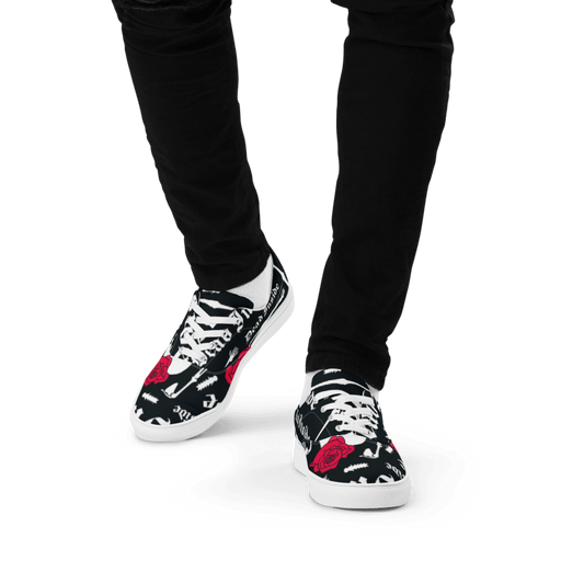 Men’s Graphic lace-up canvas shoes