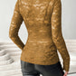 V-Neck Long Sleeve Lace Top - Jatanele