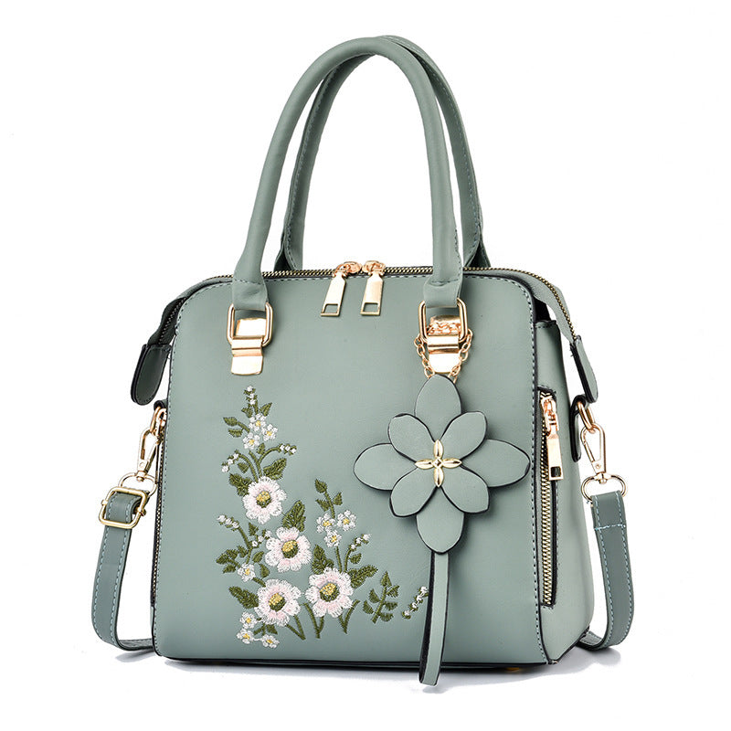 Fashion Flowers Embroidered Handbag - Jatanele