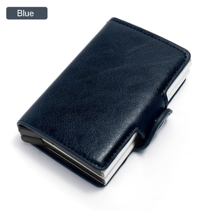 RFID-Blocking Crazy Horse Leather Wallet – Compact & Secure - Jatanele