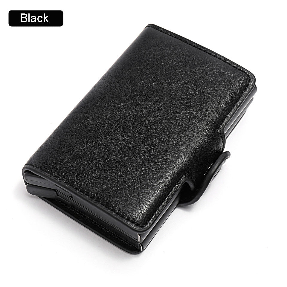 RFID-Blocking Crazy Horse Leather Wallet – Compact & Secure - Jatanele