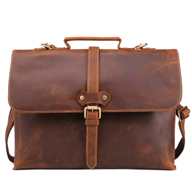 Leather Men's Briefcase - Premium Brown & Coffee Variants - Jatanele